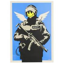 Banksy - Flying Copper (Signed)
