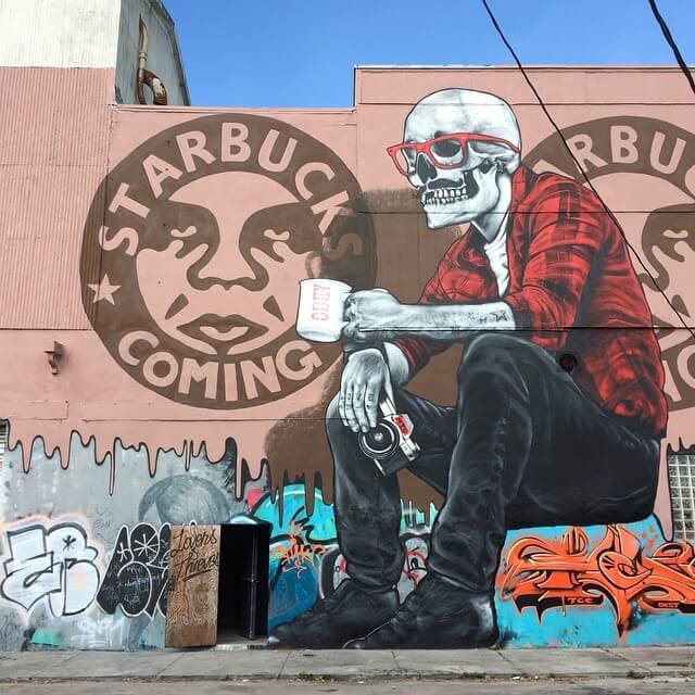 Shepard Fairey activist mural supporting social change