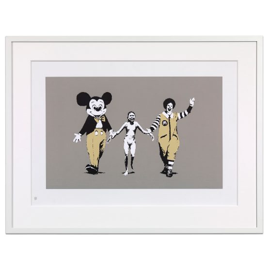Banksy Napalm unsigned screen print Pest Control authenticated GraffitiStreet