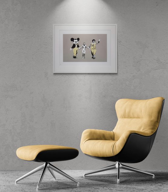Banksy Napalm unsigned screen print Pest Control authenticated GraffitiStreet