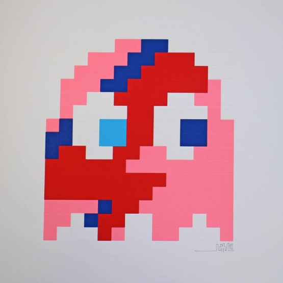 Invader - Aladdin Sane Pinky (Pink) Print