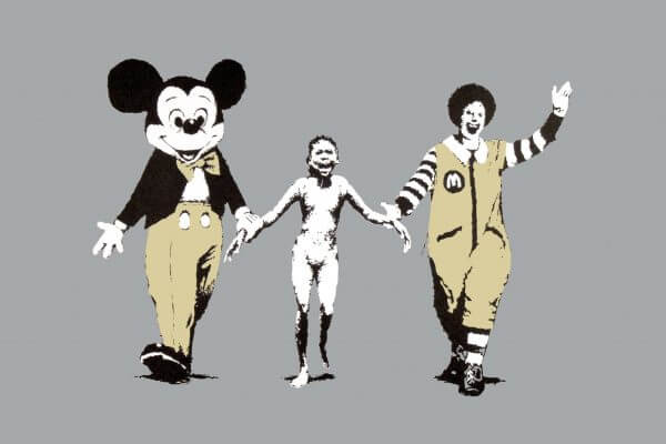 Banksy Napalm unsigned screen print Pest Control authenticated GraffitiStreet