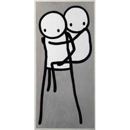 STIK - Piggyback Print (Grey)