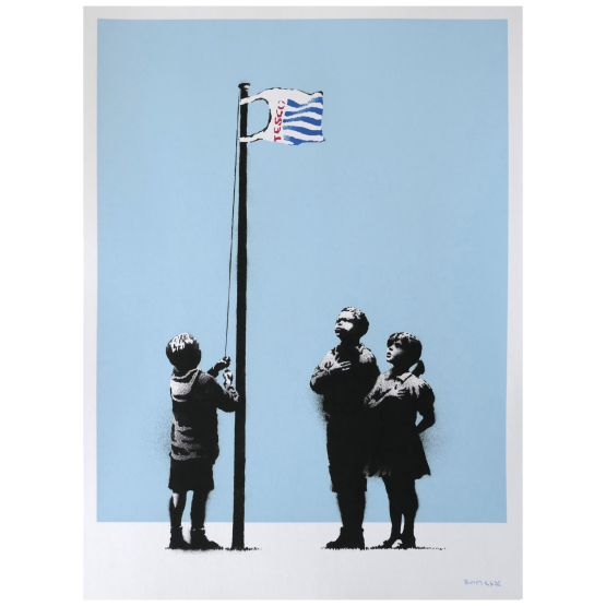 Banksy Very Little Helps screen print Pest Control authenticated GraffitiStreet
