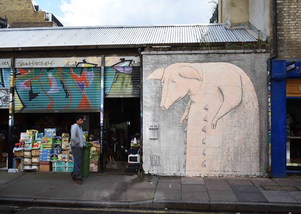 Bisser Underground 2016 Street art Shoreditch.