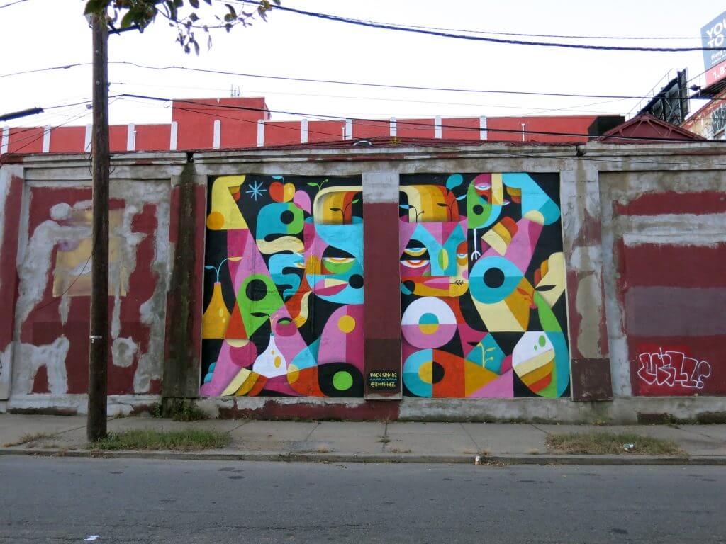 Ruben Sanchez, Street art mural, Brooklyn, New York City, 2016. Photo credit Luis Lucas.