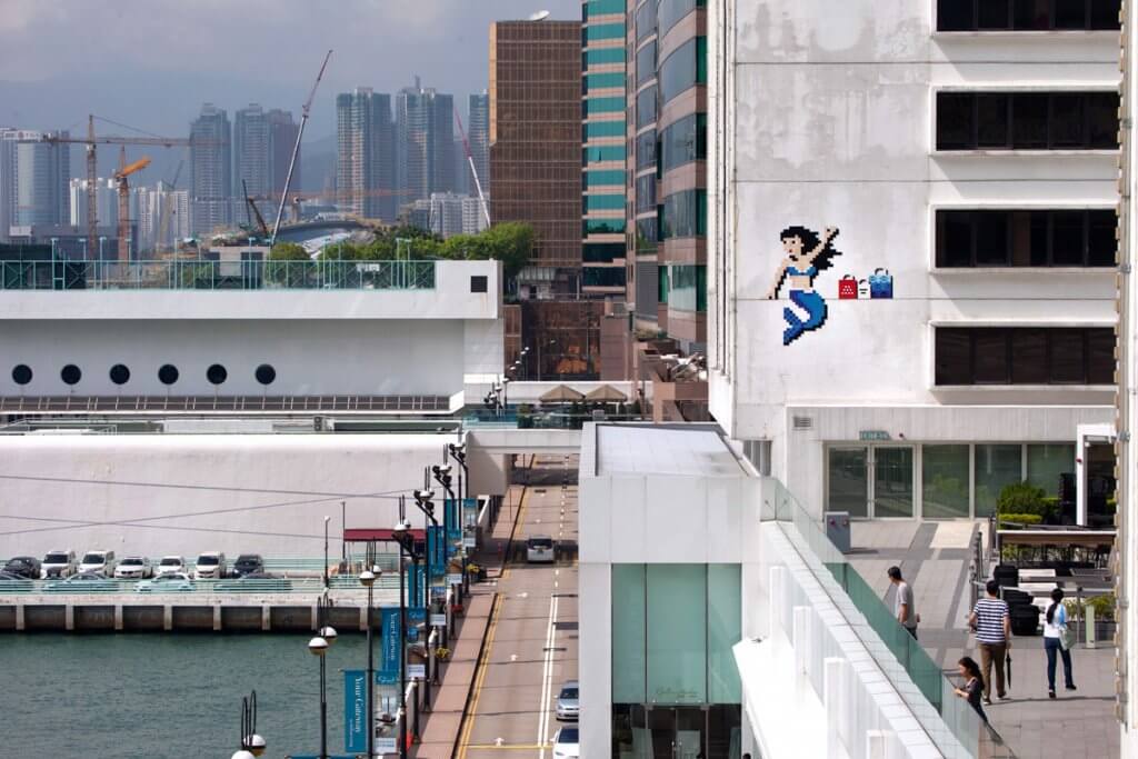 Invader, Space Invasion, Hong Kong 2017. Photo Credit Invader