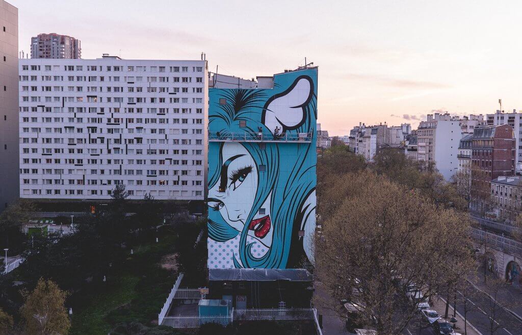 DFace, 'Turncoat’, Street Art 13 Project, Paris 2018. Photo Credit Louis Jensen Founder of Tupman Brothers and Spraying Bricks.