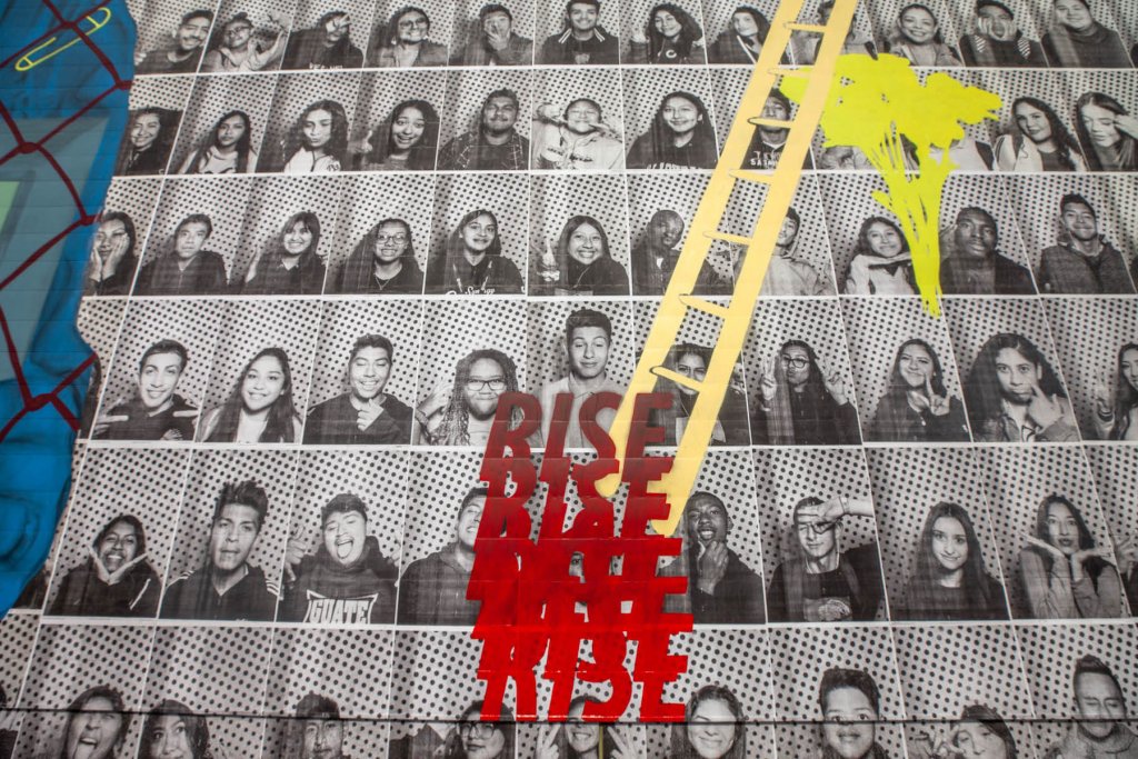 JR Inside Out Project demonstrating street art activism