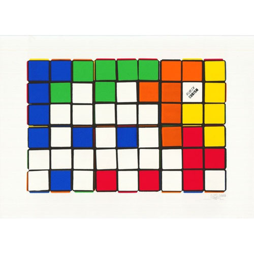 Invader - Six-Cubes (Orange & Yellow)