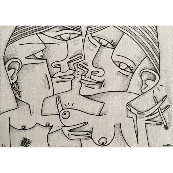 Hunto - Smoking and Teasing Sketch 1/1