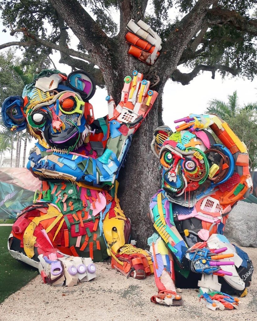 Across the Neutral, Half-Half and Plastic sub-series, Bordalo II Big Trash Animals move between contrast and exposure.