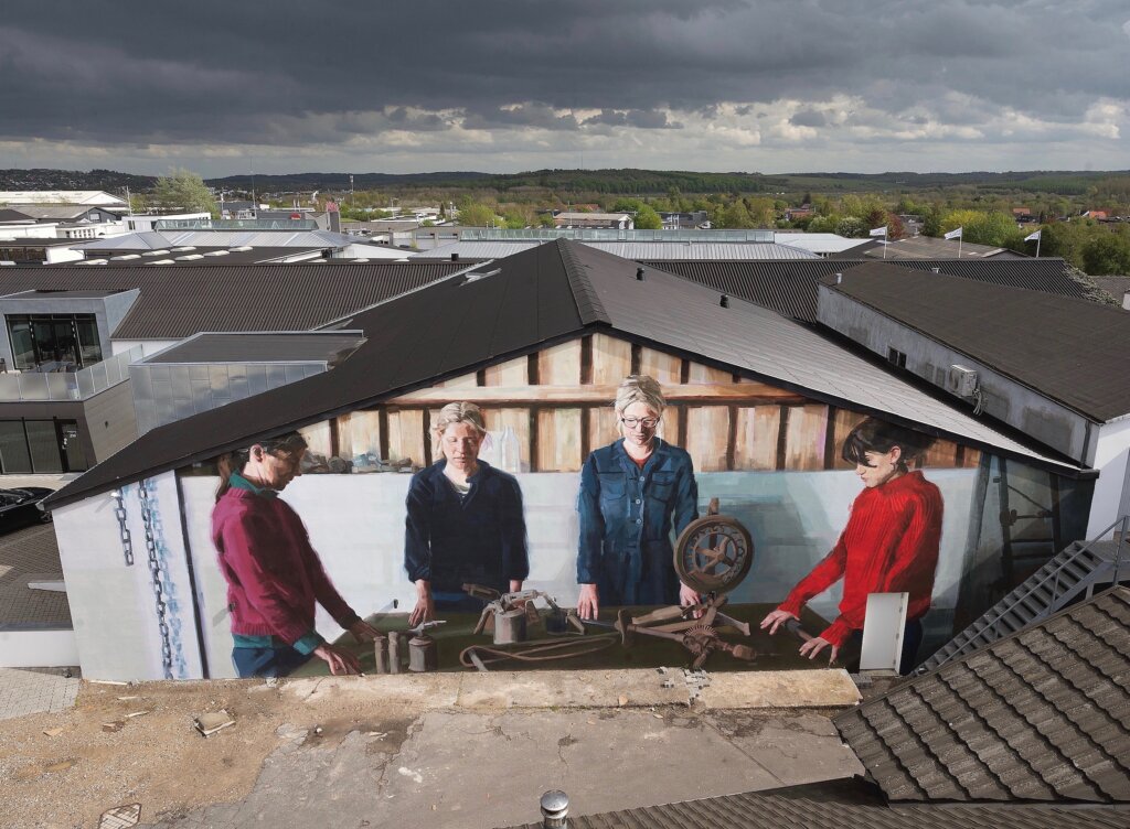 Helen Bur, out in the open, Aalborg. Image Copyright kirkgallery