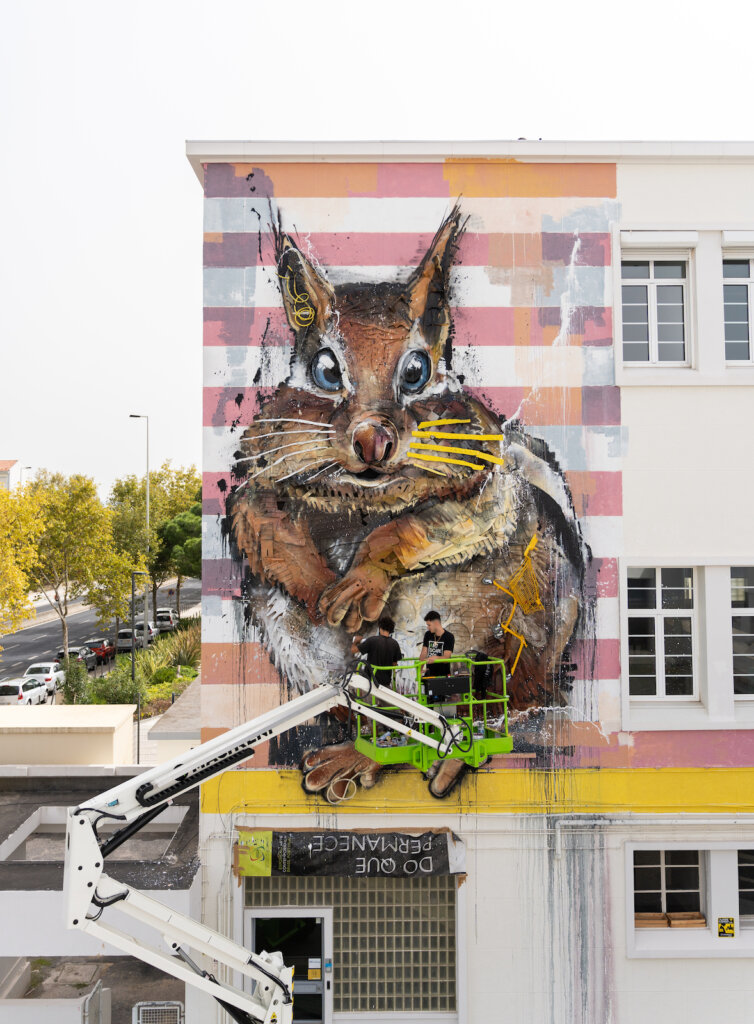 EVILUTION exhibition at Edu Hub Lisbon by Bordalo II