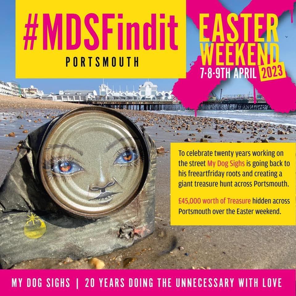 The My Dog Sighs £45,000 Easter Treasure Hunt, Portsmouth 2023