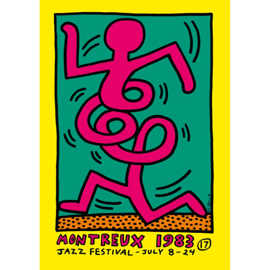 Keith Haring - Montreux Jazz Festival 1983 (Yellow)