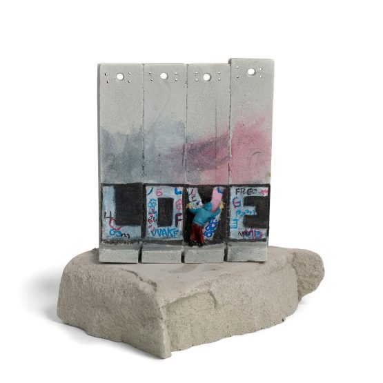 Banksy - Walled Off Hotel Wall Section "Love" (2017)