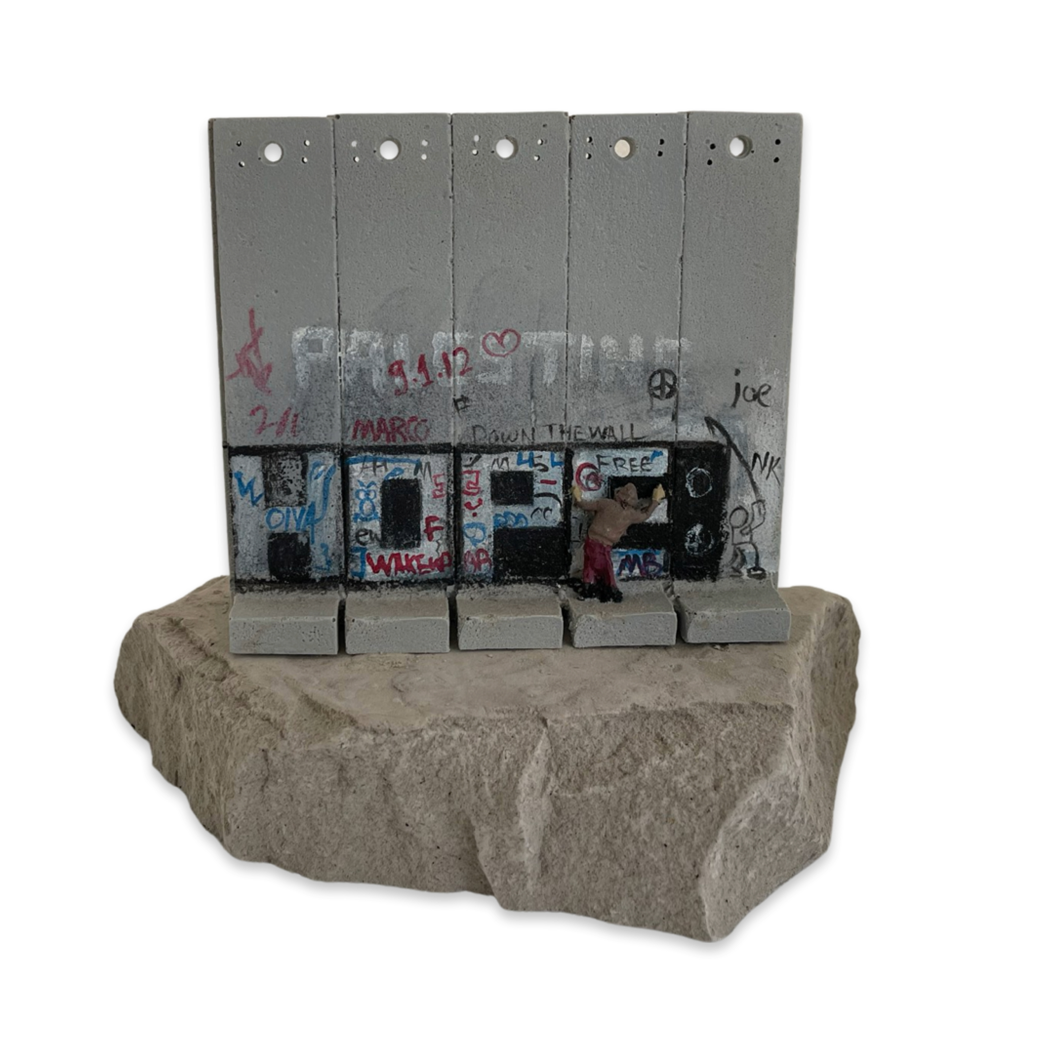Banksy – Walled Off Hotel Wall Section “Hope” (2017)