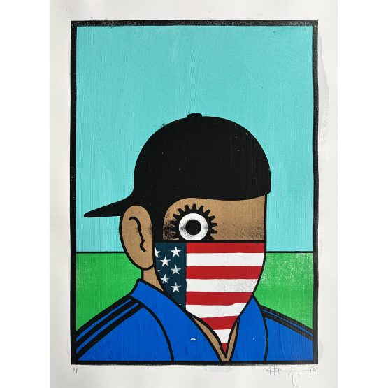 Paul Insect - Clockwork America (Blue/Green) Printers Proof