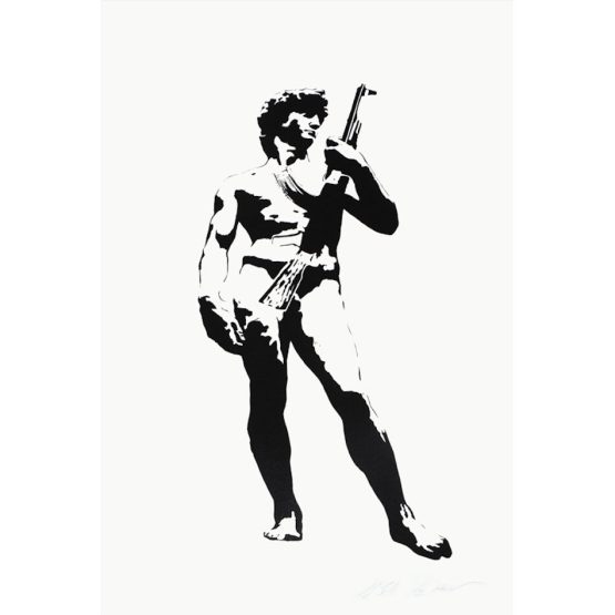 Blek Le Rat - David with Kalashnikov