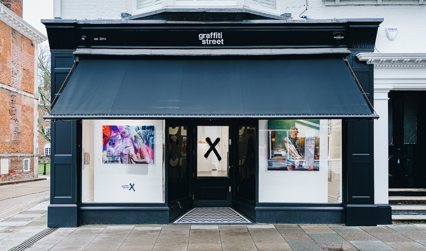 Celebrating the Grand Opening of GraffitiStreet Gallery in Chichester, England