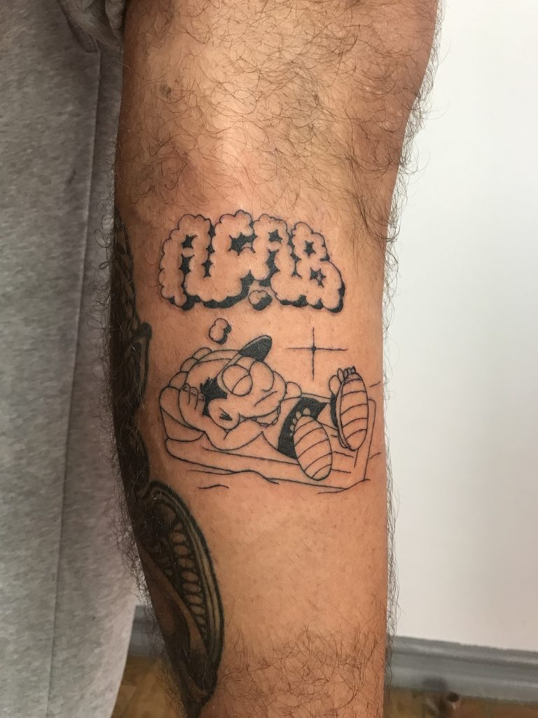 RESTLESS graffiti tattoo and character art