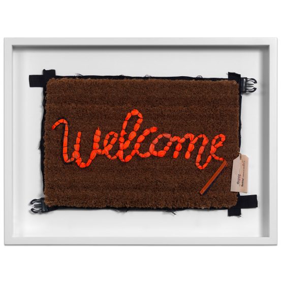 Banksy GDP Welcome Mat life vest fabric doormat GraffitiStreet
