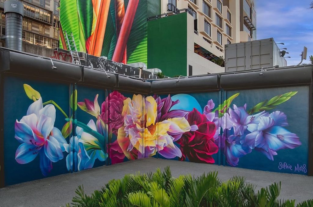 Sophie Mess Wynwood Walls floral mural