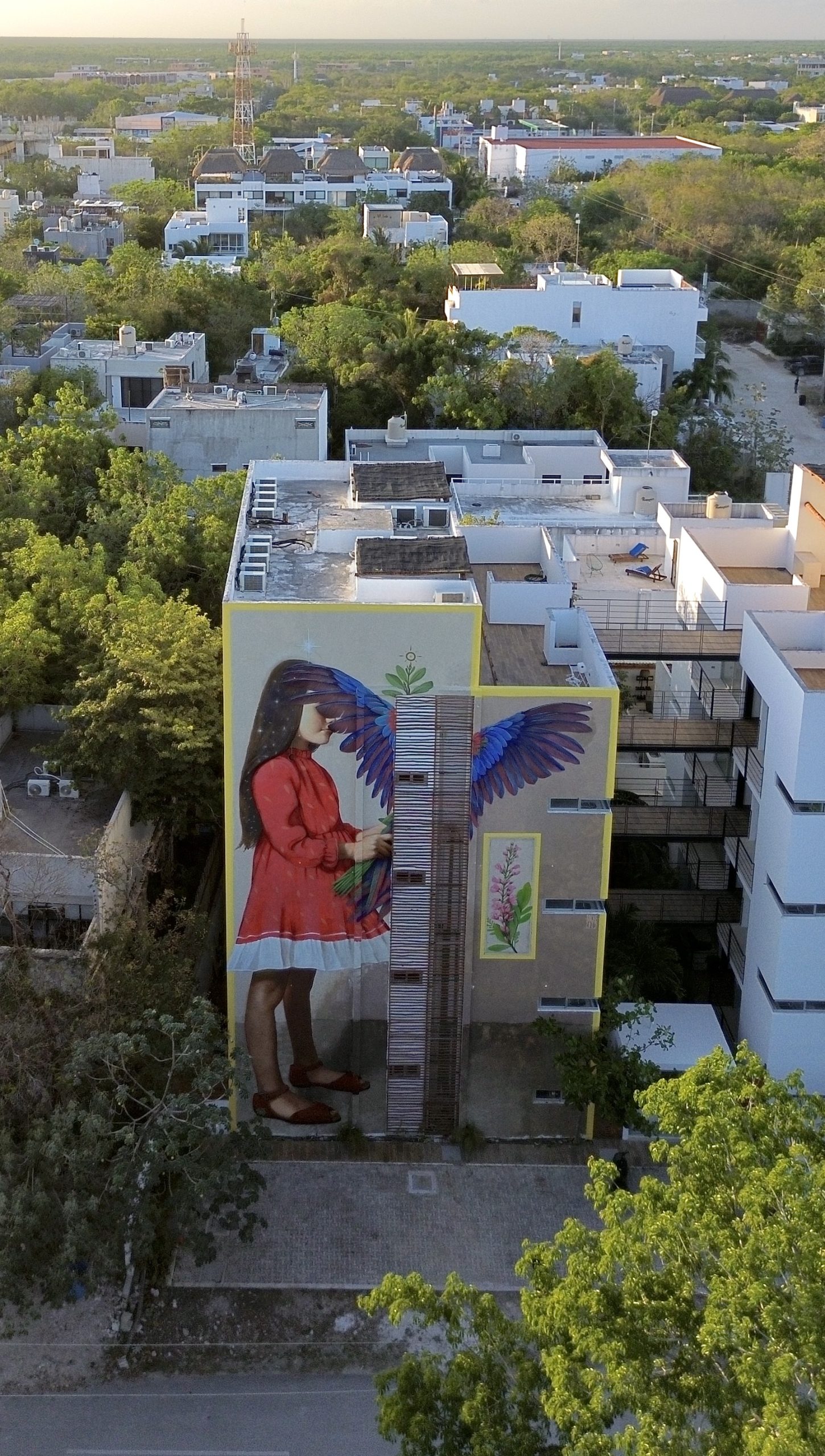 Bache mural Tulum Dream of Duality KAB’AWIL in La Veleta Mexico