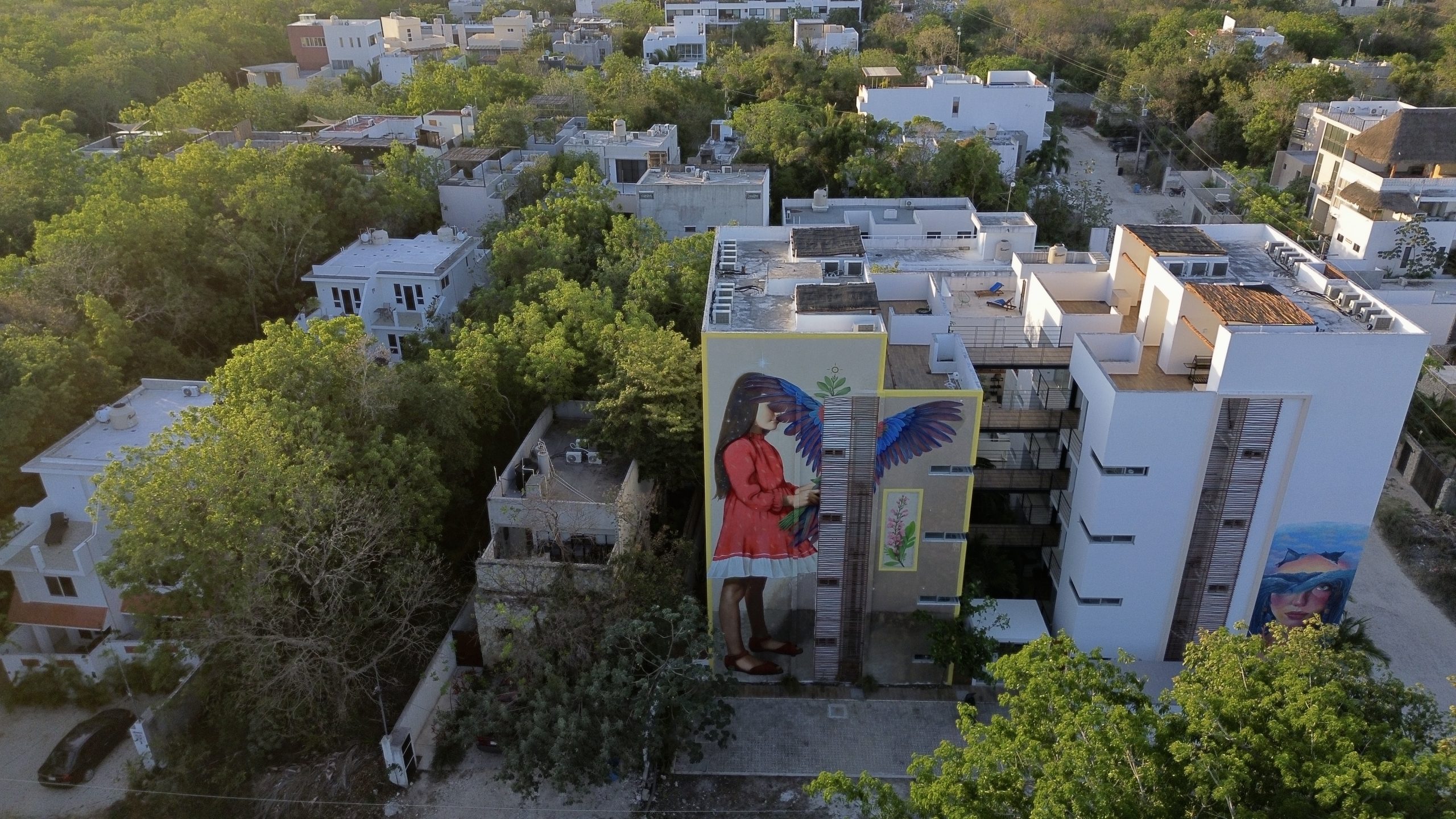 Bache mural Tulum Dream of Duality KAB’AWIL in La Veleta Mexico