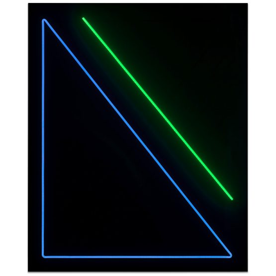 Spidertag - Triangle Line (Blue & Green)