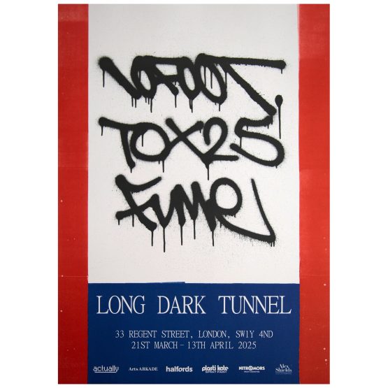 10Foot x Tox x Fume - Long Dark Tunnel Exhibition Poster (Black)