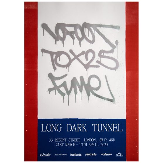10Foot x Tox x Fume - Long Dark Tunnel Exhibition Poster (Silver)