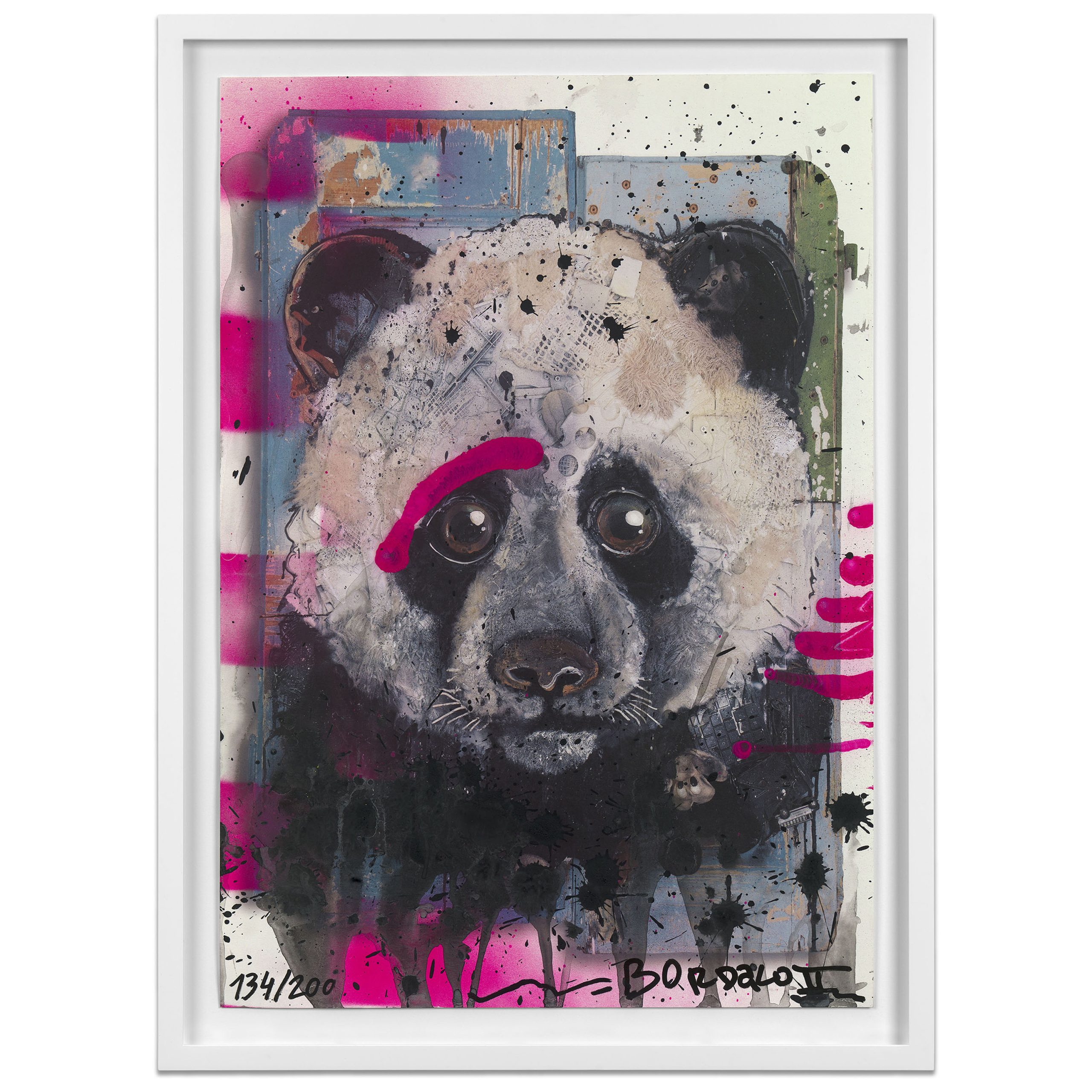 Bordalo II – Panda (Special Edition) (Framed)