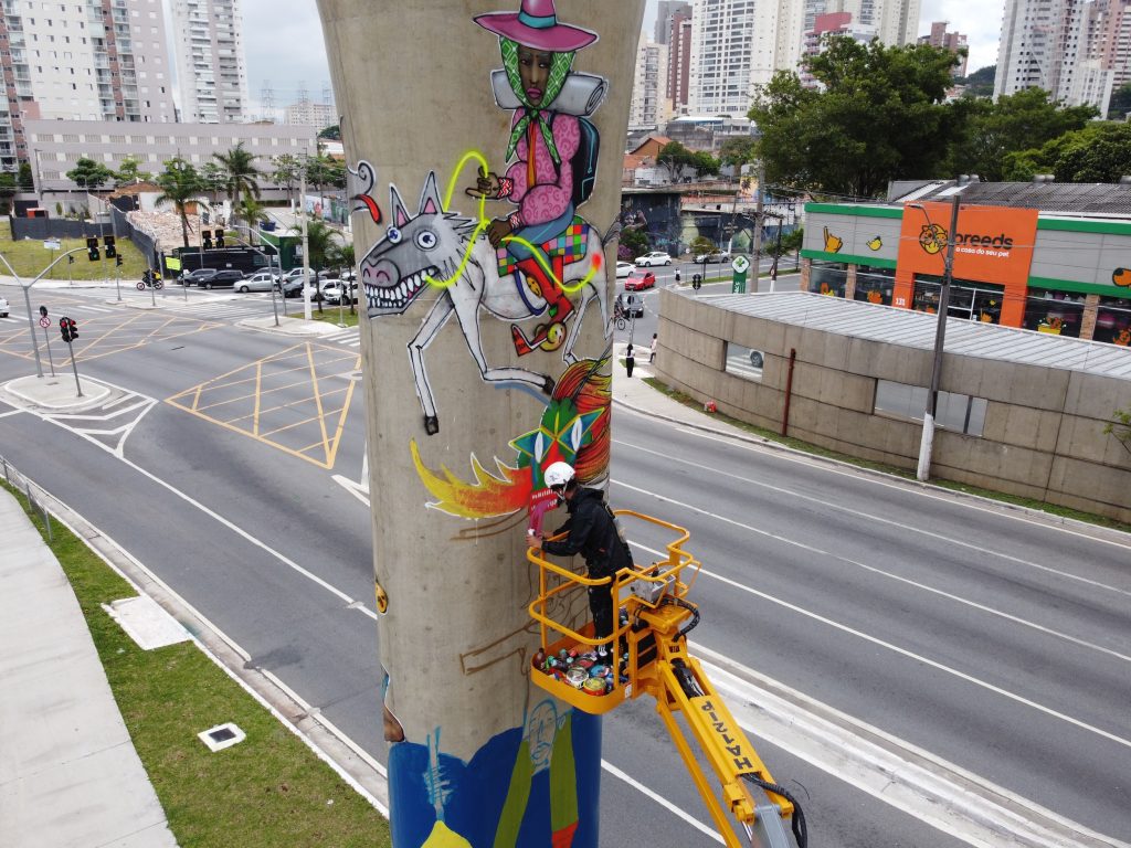 Enivo Vila Prudente monorail mural