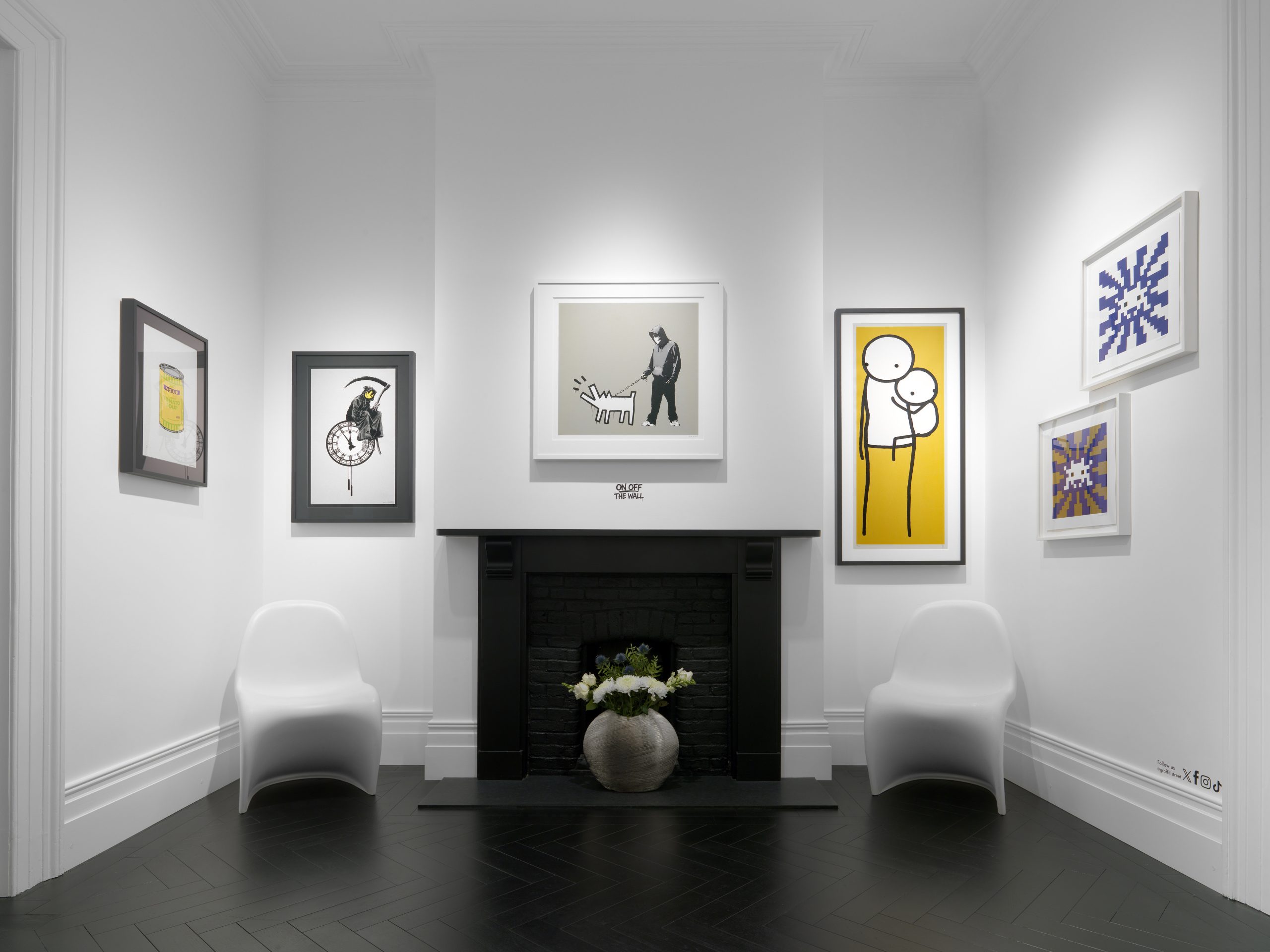 Banksy Choose Your Weapon Khaki GraffitiStreet installation view