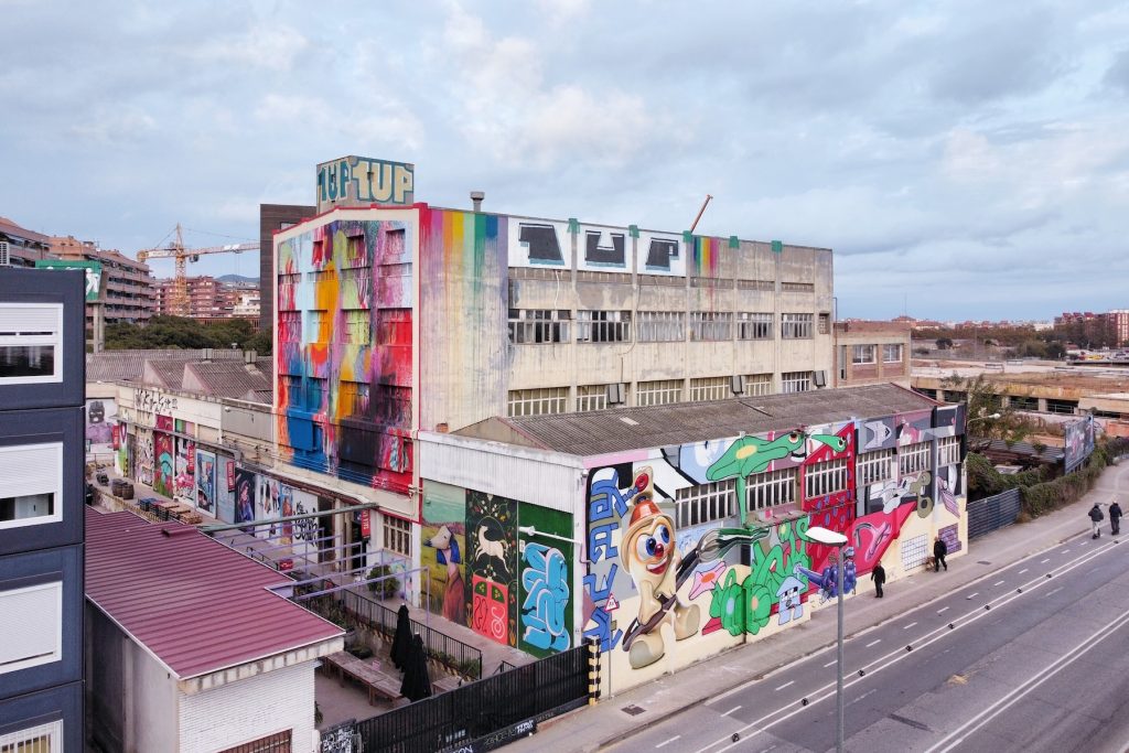Urban art festival murals at B-Murals Nau Bostik
