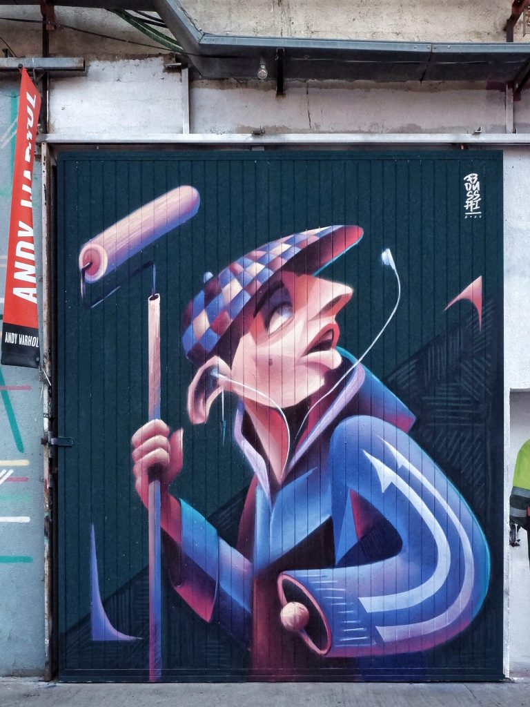 Urban art festival murals at B-Murals Nau Bostik