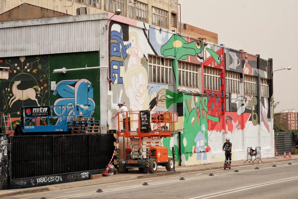 New murals at Nau Bostik curated by B-Murals
