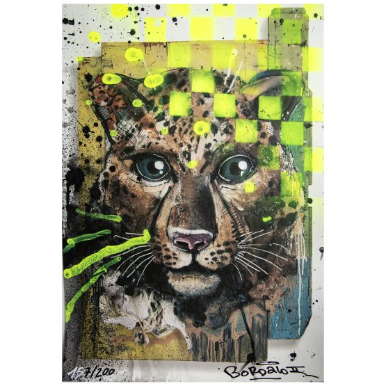 Bordalo II - Leopard (Special Edition) (Hand-Finished )