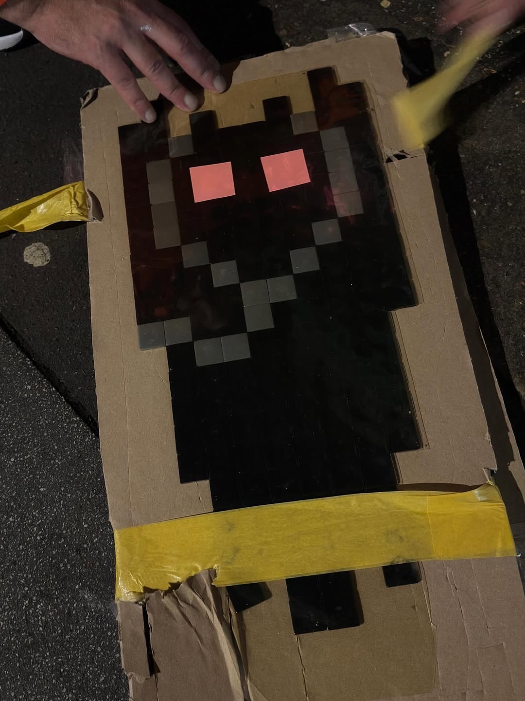 Invader London invasion pixel mosaic installed overnight