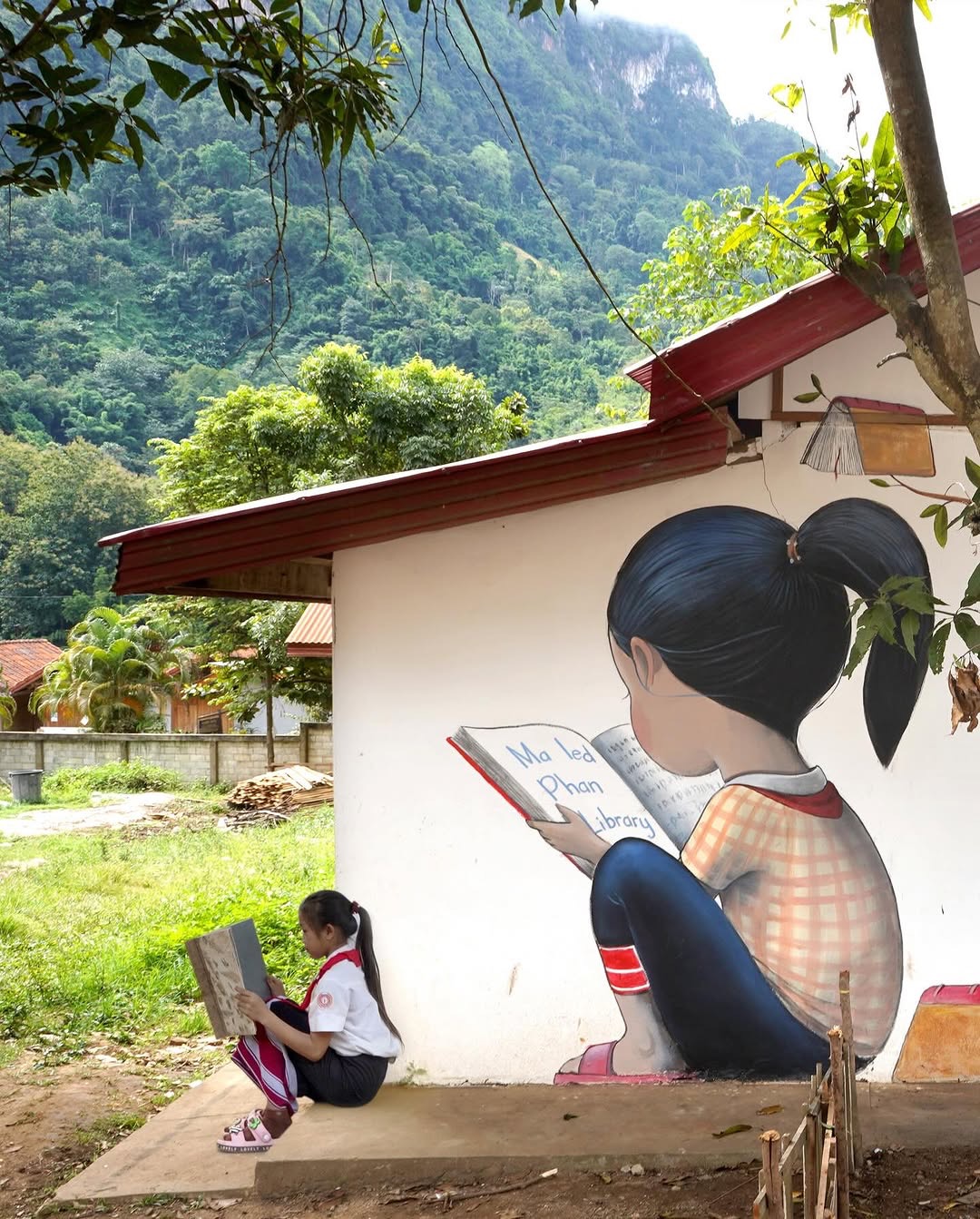 Street art recap 2025 mural by Seth Globepainter in Laos