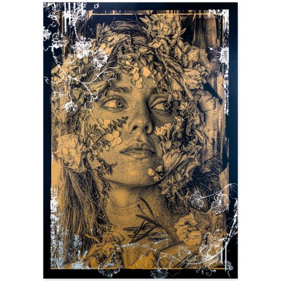 SNIK - Overcome (Antique Gold & White Gold leaf)