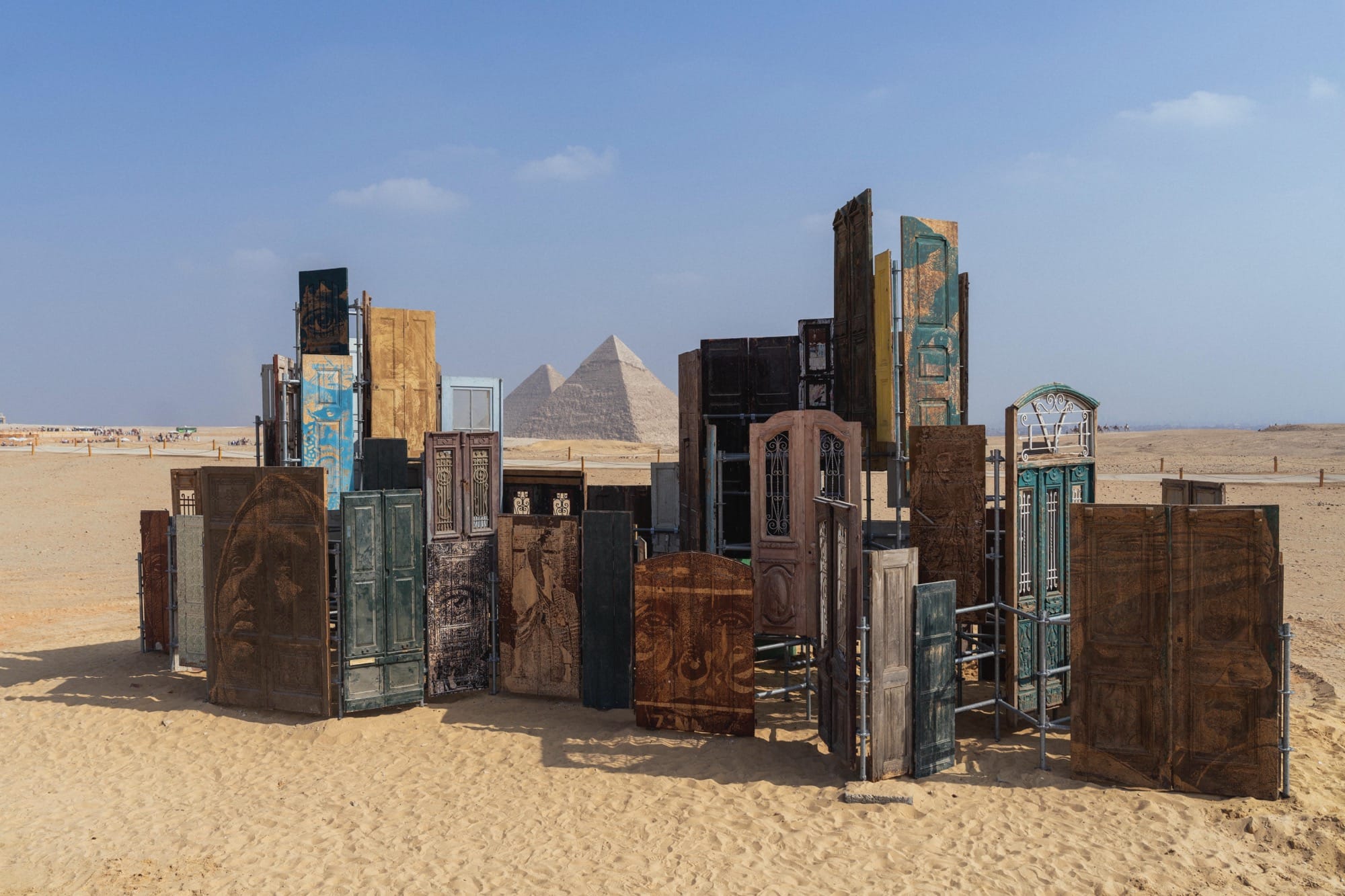 Alexandre Farto, widely known as Vhils, “Doors of Cairo” is part of the fifth Forever Is Now project, an ongoing exhibition curated by Art D’Égypte with the support of UNESCO.