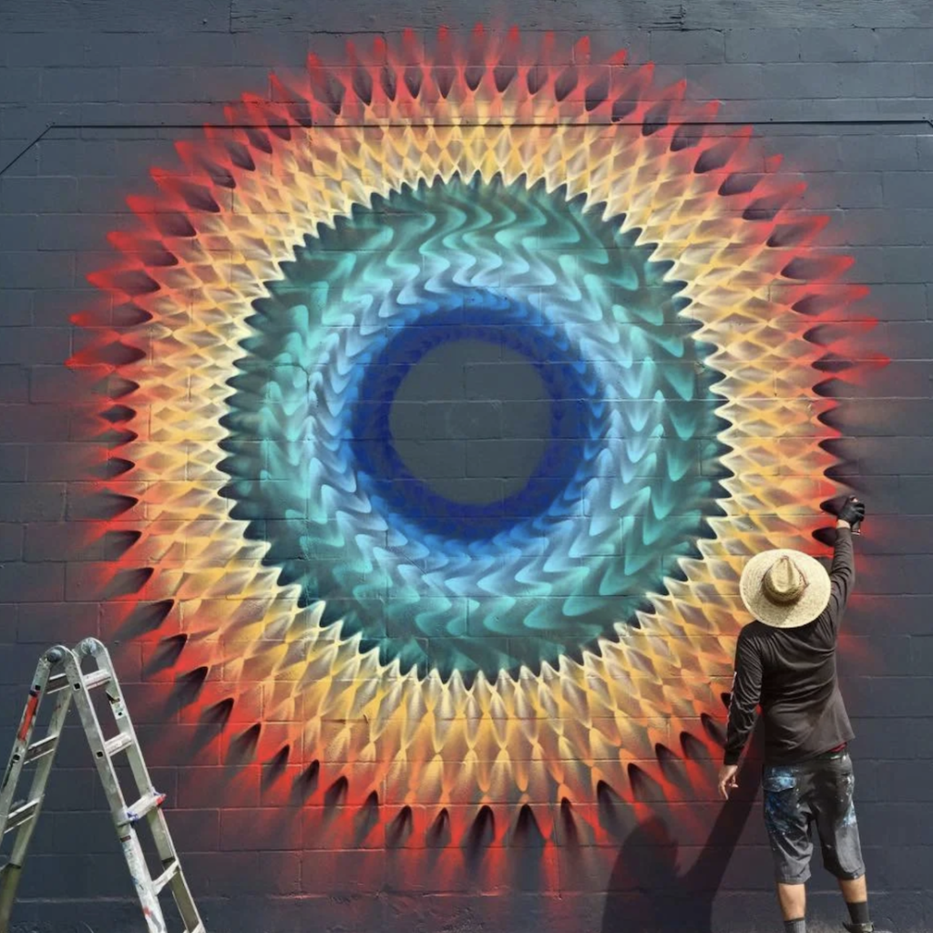 HOXXOH street artist Portal mural