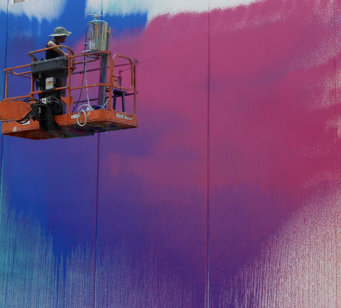 HOXXOH creating RainBird Miami 2019 using irrigation hose system