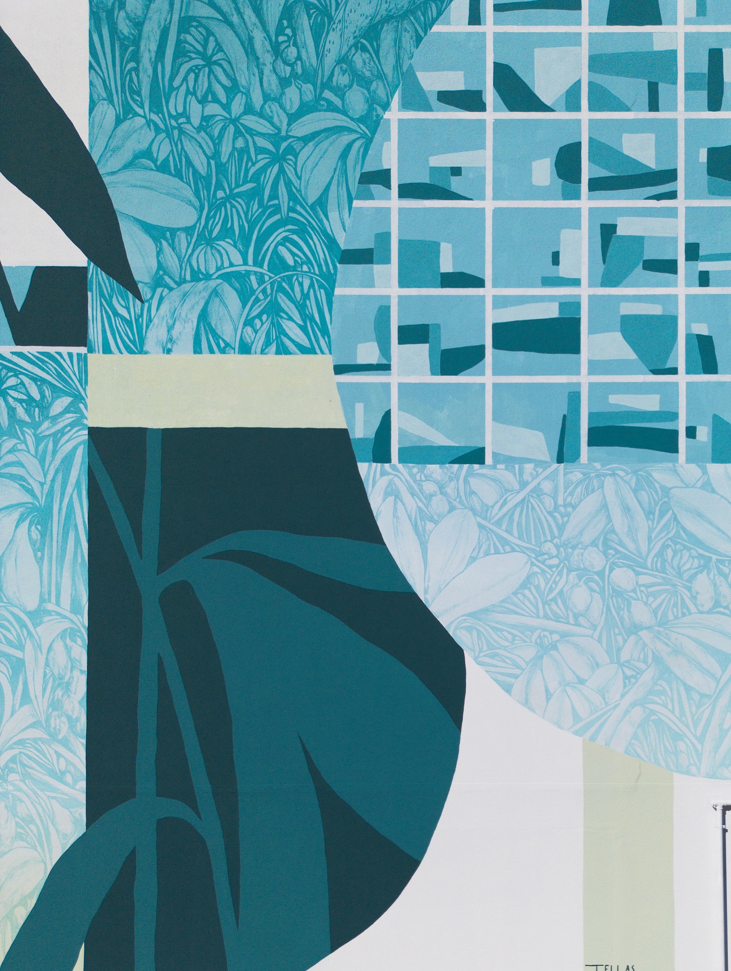 Detail of Tellas ‘Focus’ mural in Alcamo, Sicily (2025)