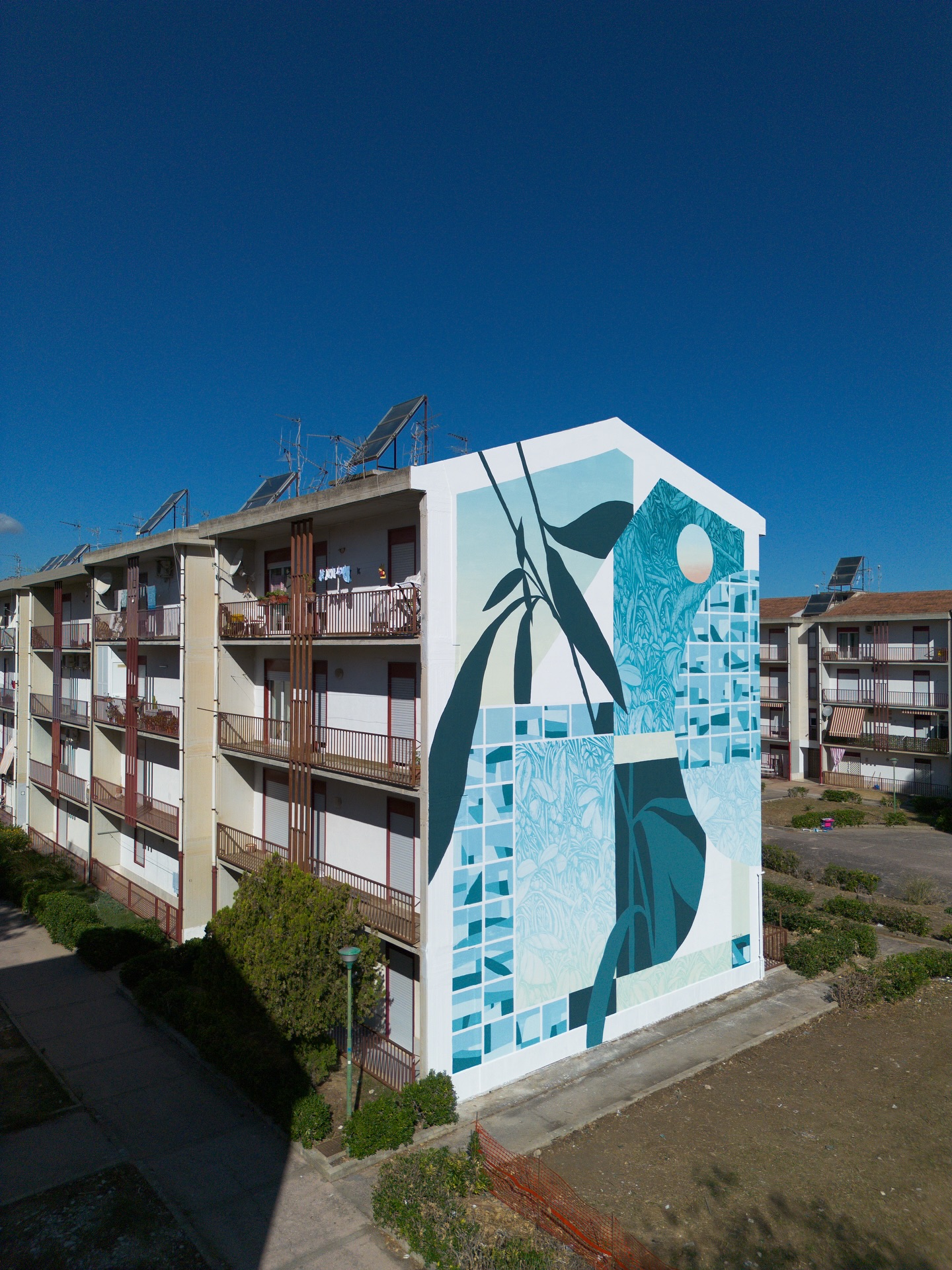 Tellas street art mural Focus in Alcamo Italy Urban Sunrise project