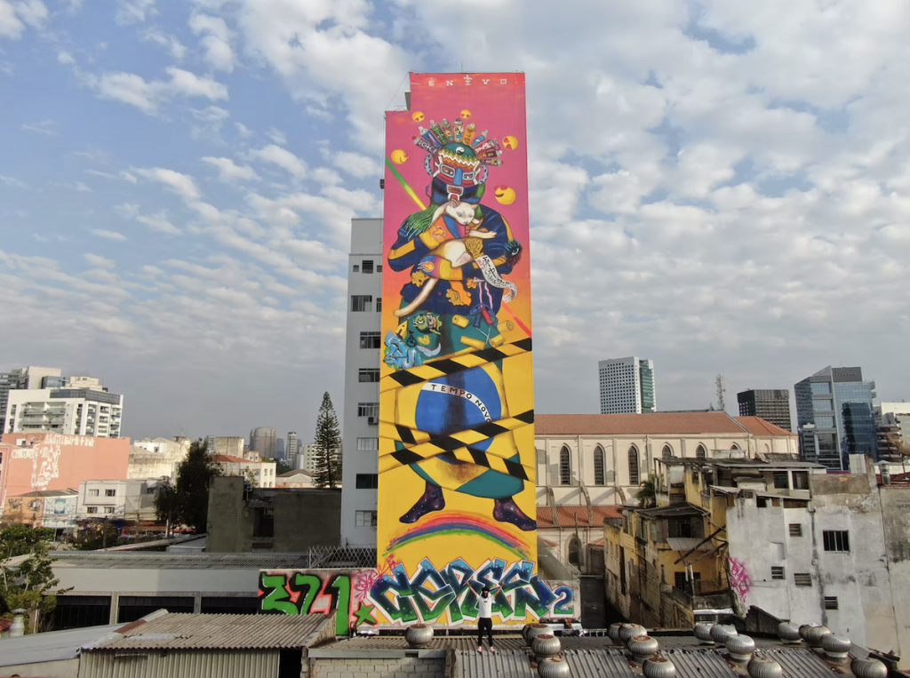 Enivo Brazilian street artist mural