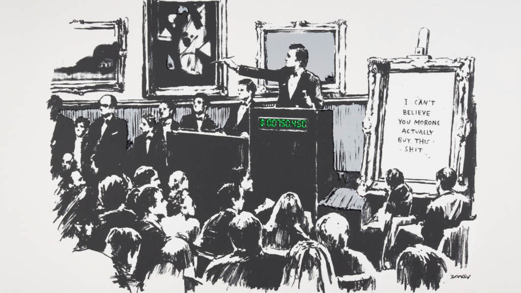 Banksy art market performance in the Hiscox Artist Top 100